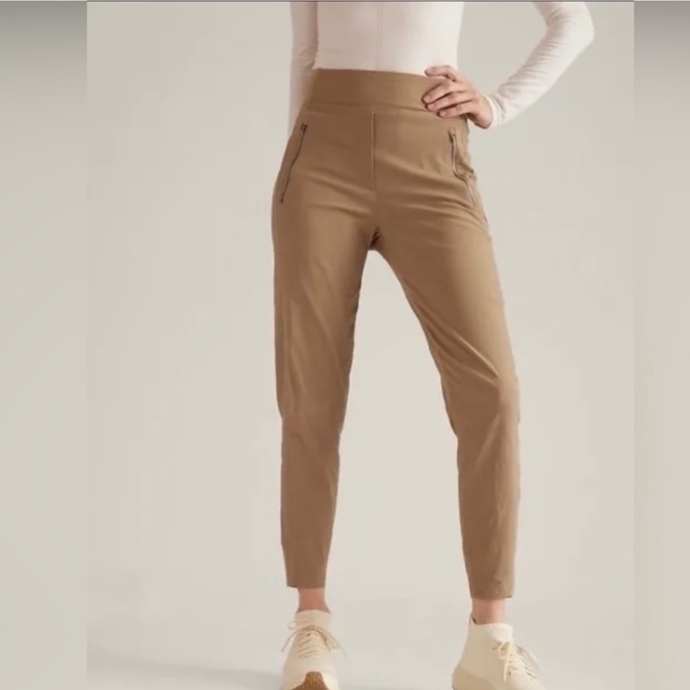 Athleta Trekkie Jogger Pants Big Sur Brown Women’s Size 16